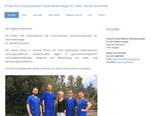 Tablet Screenshot of dr-gruemmer.de